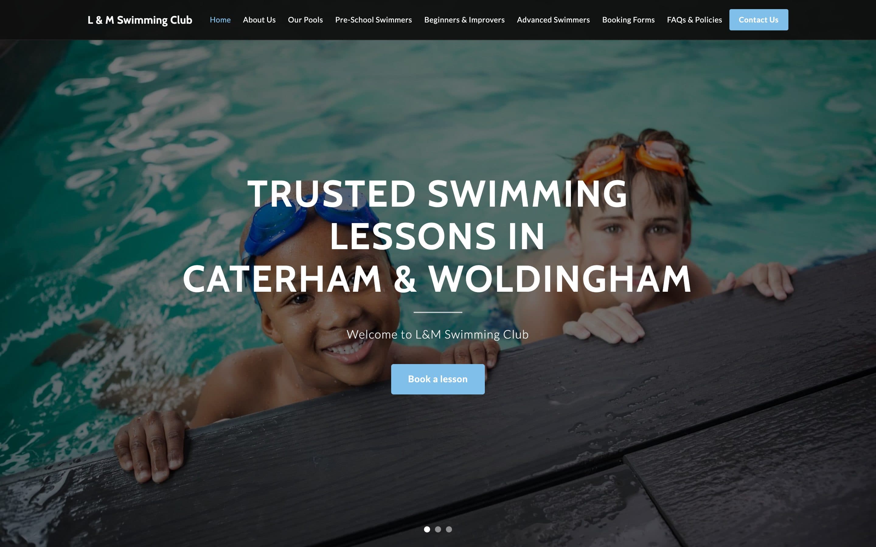 L&M Swimming Club homepage