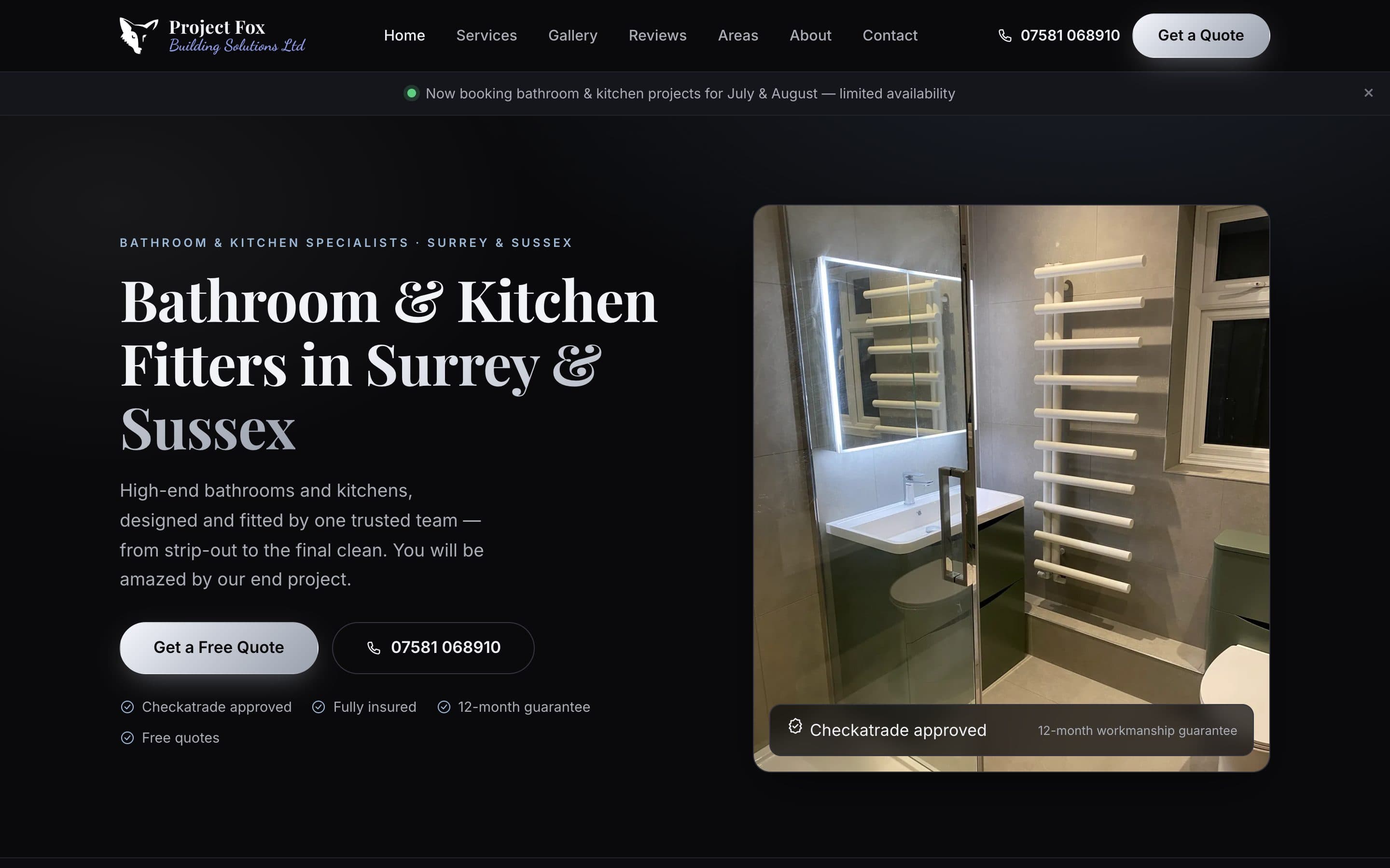 Project Fox homepage
